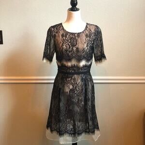 Katherine Kelly “Vintage Style” Black Lace Dress Size 6